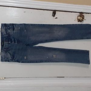 Crooks & Castles Distressed Denim Blue Size 32X32 Streetwear Edge Urban Jeans